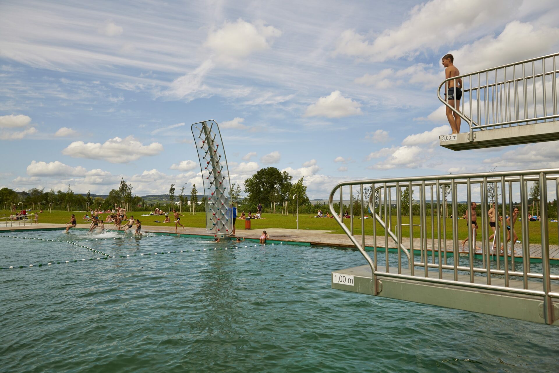 Beaune coté plage, espace de baignade ouvert