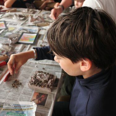 Atelier de mosaïque